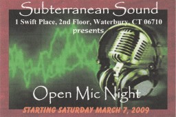 Subterranean Sound Open Mic Night 1